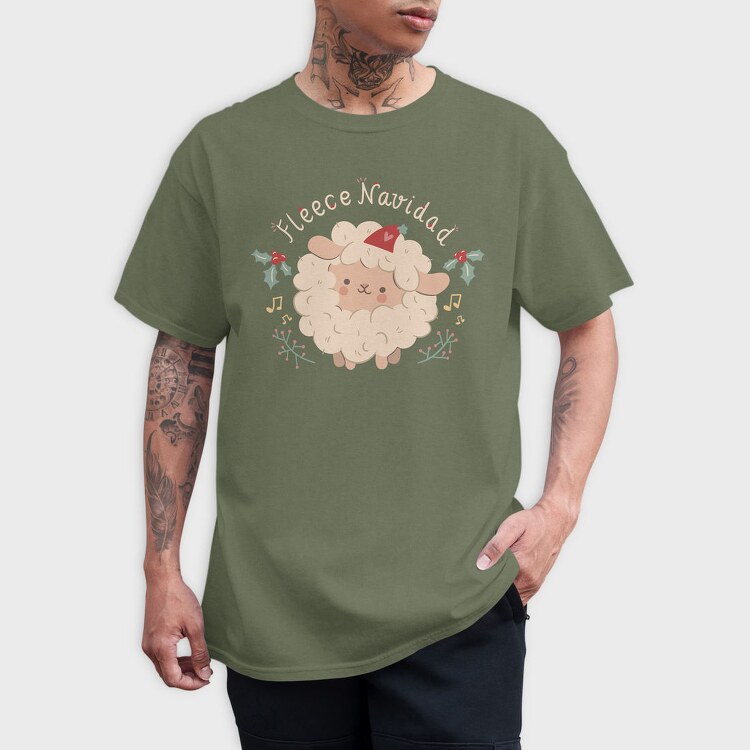 Merry Christmas Cute Sheep 1, Tricou Barbati (Unisex)