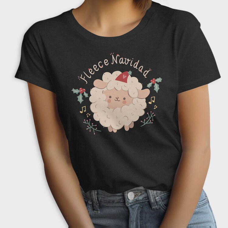 Merry Christmas Cute Sheep 1, Tricou Femei