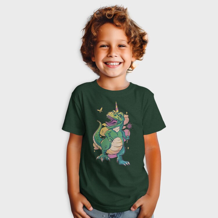 T Rex With Magic Wand Dino Fairy, Tricou Copii
