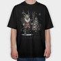 Merry Dark Krampus Cartoon, Tricou Oversize Barbati (Unisex)