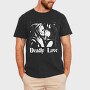 Woman Kissing Skeleton Deadly Love, Tricou Barbati (Unisex)