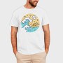 Illustrated Waves And Beach 05, Tricou Barbati (Unisex)