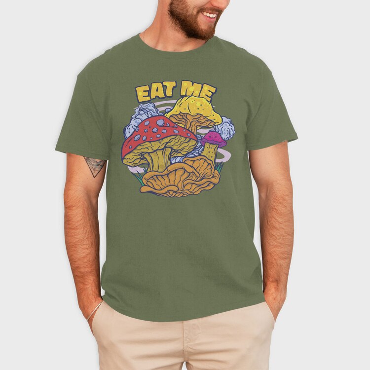 Mushrooms Eat Me, Tricou Barbati (Unisex)