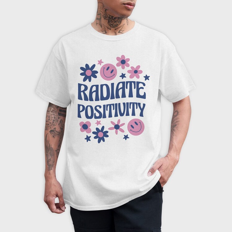 Radiate Positivity, Tricou Barbati (Unisex)