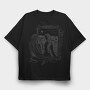 Woman Portrait Dark Art Nouveau, Tricou Oversize Barbati (Unisex)