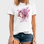 Woman With Butterflies, Tricou Barbati (Unisex)