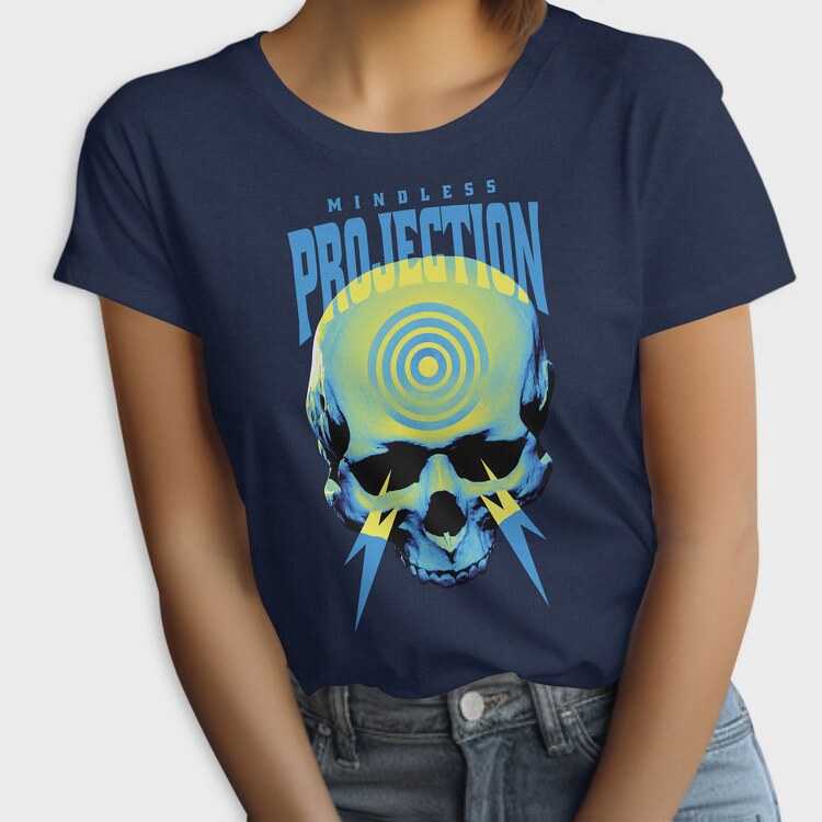 Negative Skull Circles, Tricou Femei