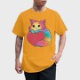 Rainbow Cat Heart, Tricou Barbati (Unisex)