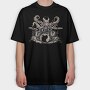 Imaginative Octopus Drummer Playing Drums, Tricou Oversize Barbati (Unisex)