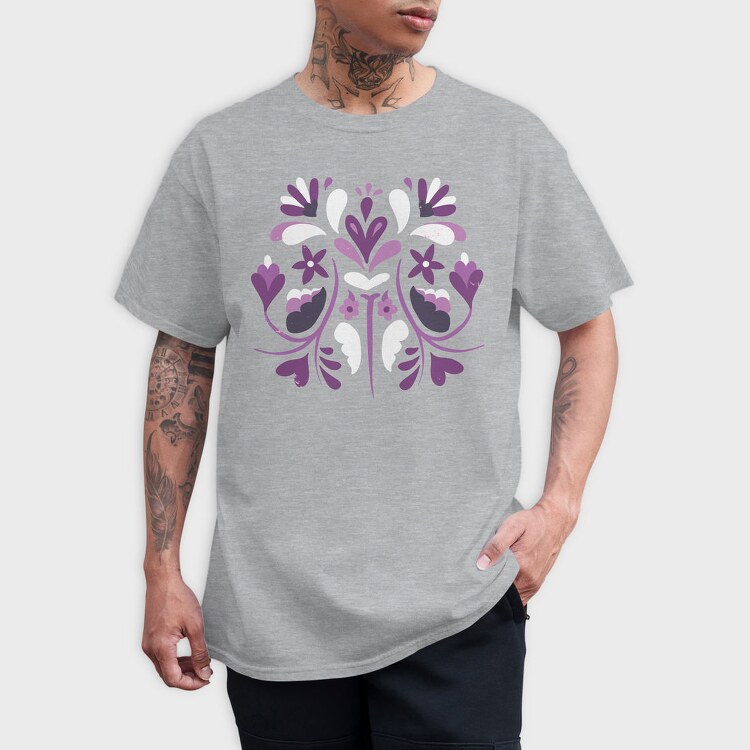 Floral 05, Tricou Barbati (Unisex)