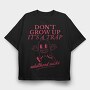 Adulthood Trap Adulthood Sucks Nc, Tricou Oversize Barbati (Unisex)