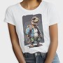 Adventurous Dinosaur T Rex, Tricou Femei