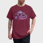 Pink Monster Truck, Tricou Barbati (Unisex)