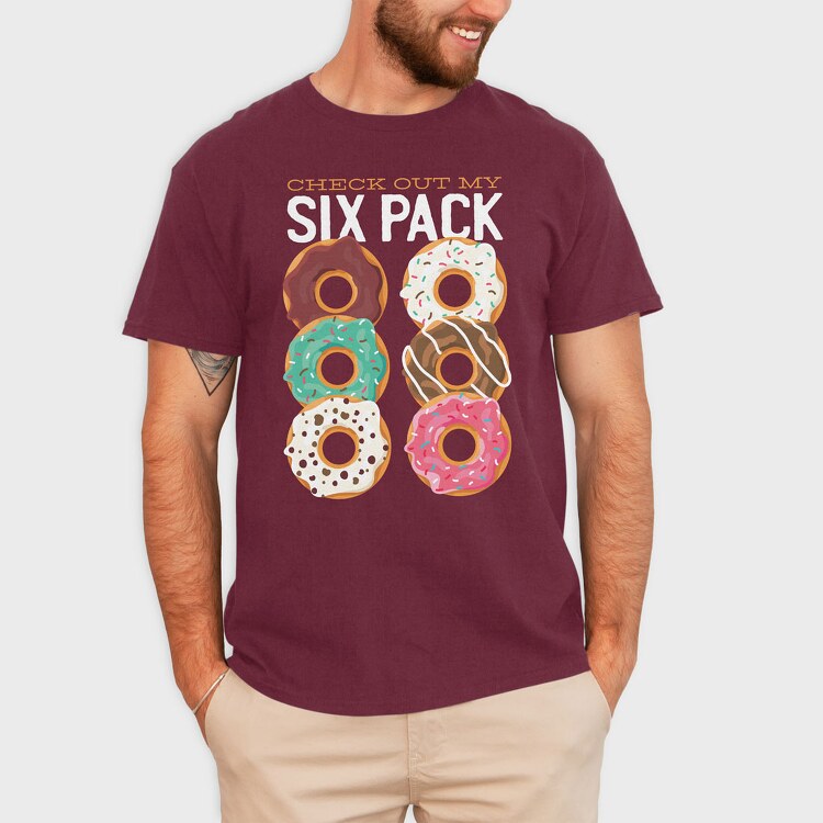 Six Pack Donuts, Tricou Barbati (Unisex)