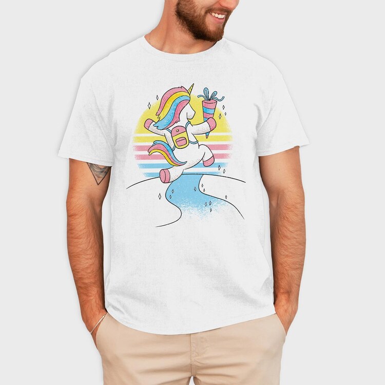 Kinder Unicorn, Tricou Barbati (Unisex)