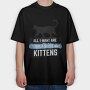 Tequila And Kittens, Tricou Oversize Barbati (Unisex)
