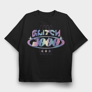 Y3K Glitch 3000, Tricou Oversize Barbati (Unisex)