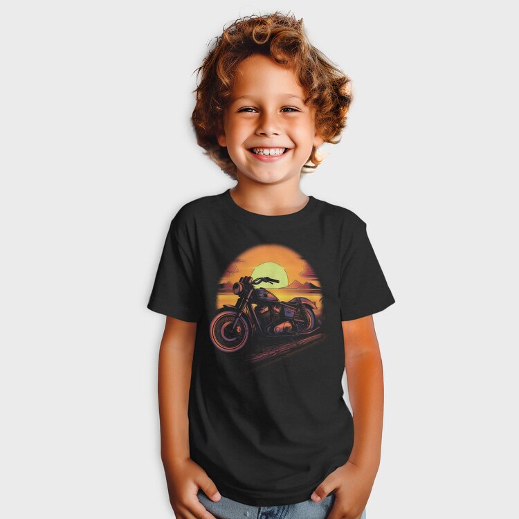 Motorcycle Sunset, Tricou Copii