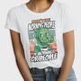Introvert Cartoon Dinosaur Coffee, Tricou Femei