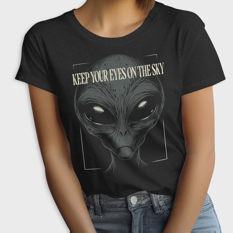 Alien Face Ovni, Tricou Femei