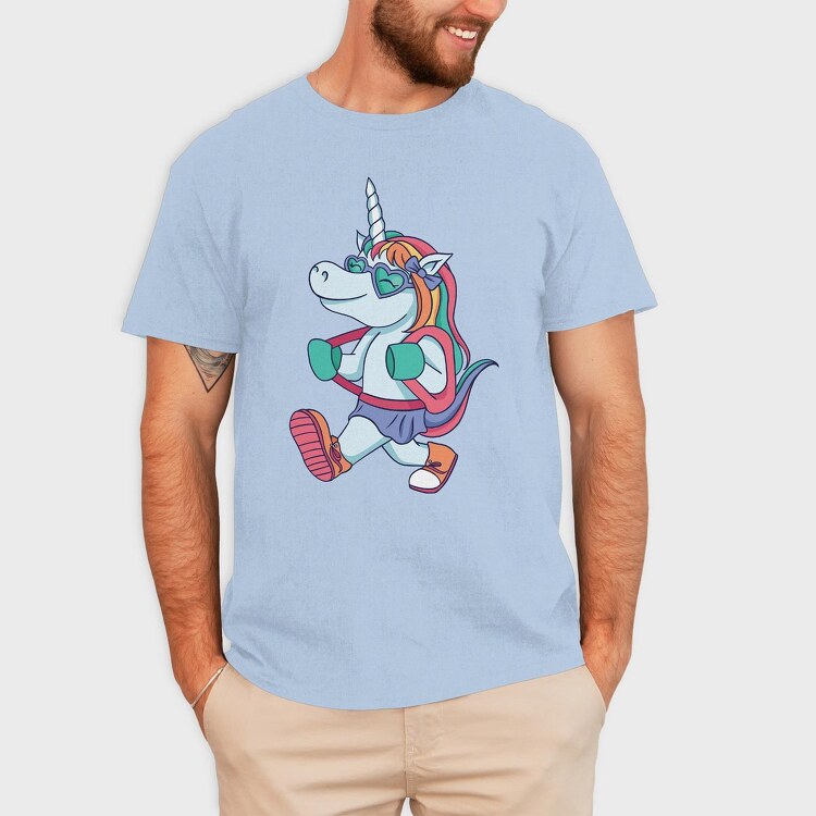 School Unicorn, Tricou Barbati (Unisex)