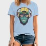 Monkey With Headphones, Tricou Barbati (Unisex)