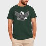 Monochrome Eagle Bird Flight, Tricou Barbati (Unisex)