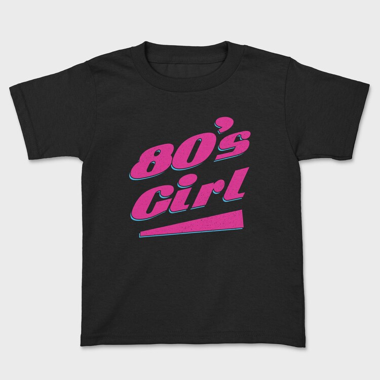 Tricou Copii, 80 S Girl Pink