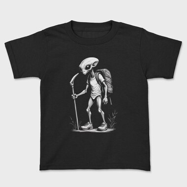 Alien Hiking Monochrome, Tricou Copii