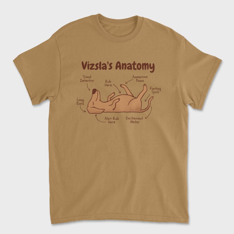 Anatomy of a Vizsla, Tricou Barbati (Unisex)