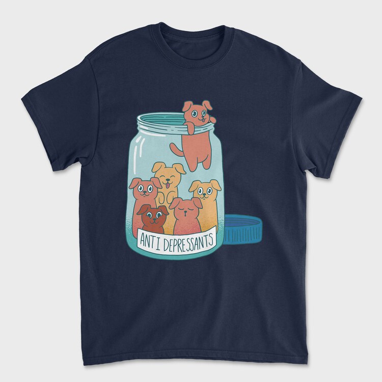 Antidepressants Dogs Jar, Tricou Barbati (Unisex)