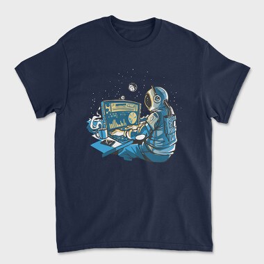 Astronaut Computer, Tricou Barbati (Unisex)