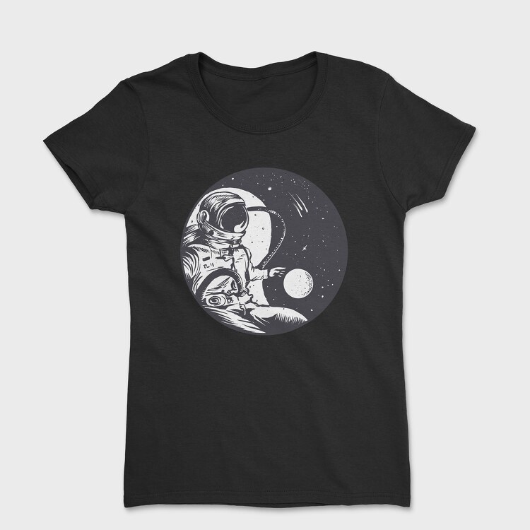 Tricou Femei, Astronaut Yin Yang