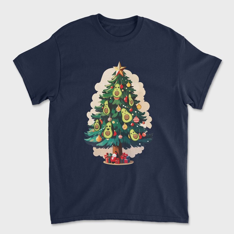 Tricou Barbati (Unisex), Avocado Christmas