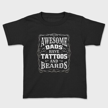 Awesome Dads Tattoos, Tricou Copii