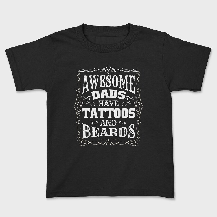 Tricou Copii, Awesome Dads Tattoos