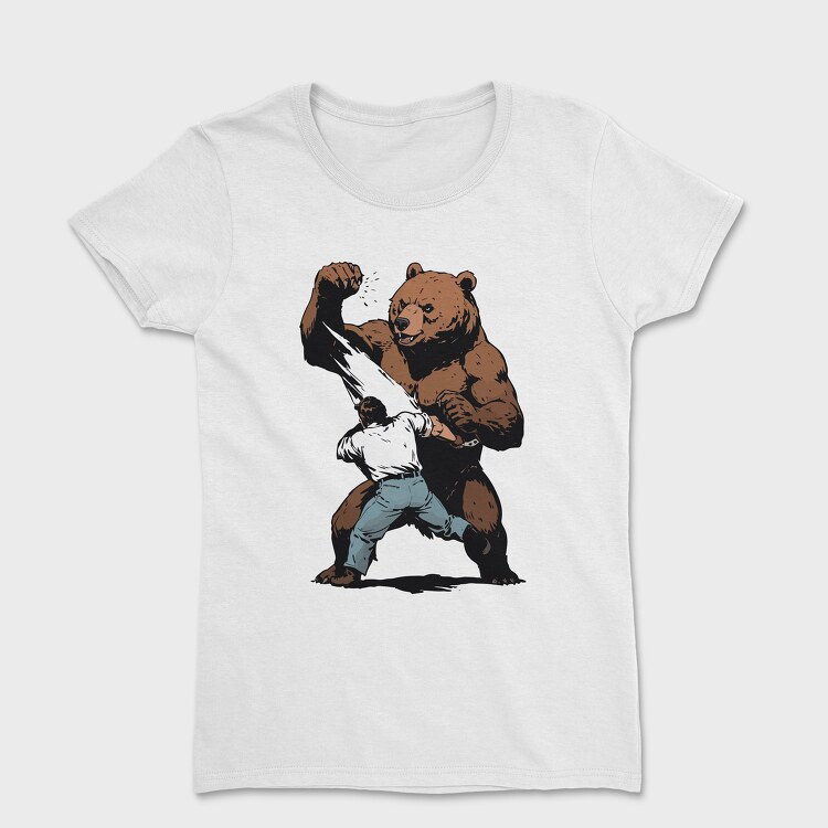 Tricou Femei, Bear Figth