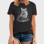 Monochrome Fox Snow Realistic, Tricou Barbati (Unisex)