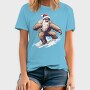 Yeti Santa Claus Snowboarding Adventure, Tricou Barbati (Unisex)