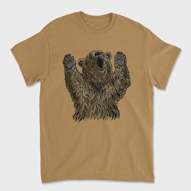 Bear With Hands Up, Tricou Barbati (Unisex)