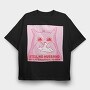 Allergic Cat, Tricou Oversize Barbati (Unisex)