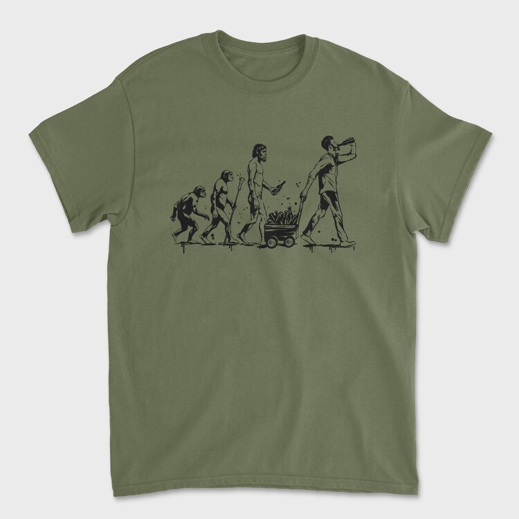 Tricou Barbati (Unisex), Beer Man Evolution