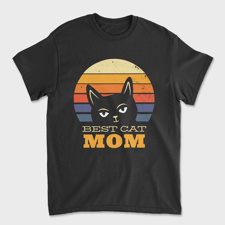 Tricou Barbati (Unisex), Best Cat Mom Retro