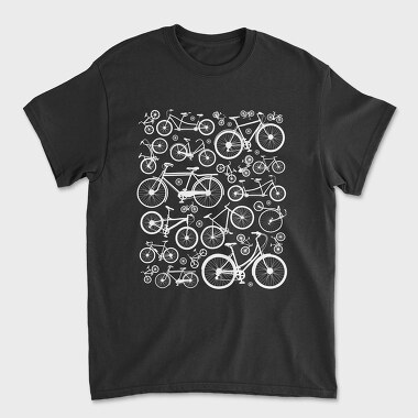 Bicycles Pattern, Tricou Barbati (Unisex)