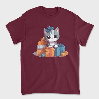 Tricou Barbati (Unisex), Birthday Cat