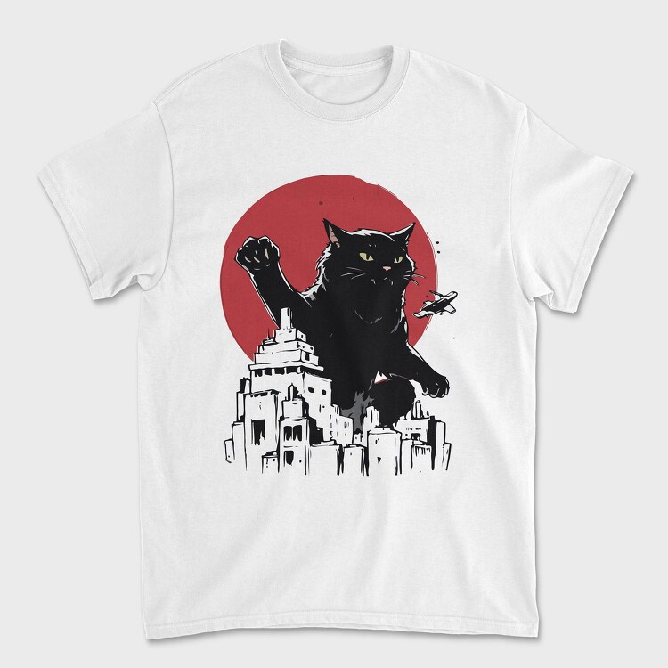 Black Catzilla, Tricou Barbati (Unisex)