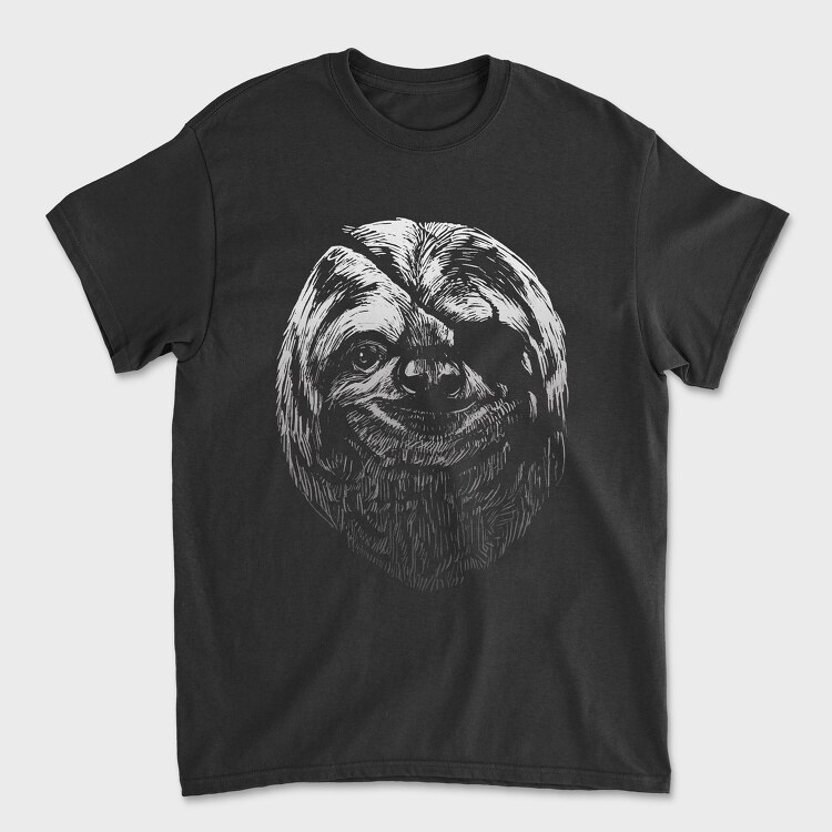 Tricou Barbati (Unisex), Blindfold Sloth Portrait