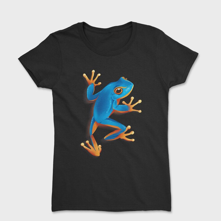 Tricou Femei, Blue Frog Realistic