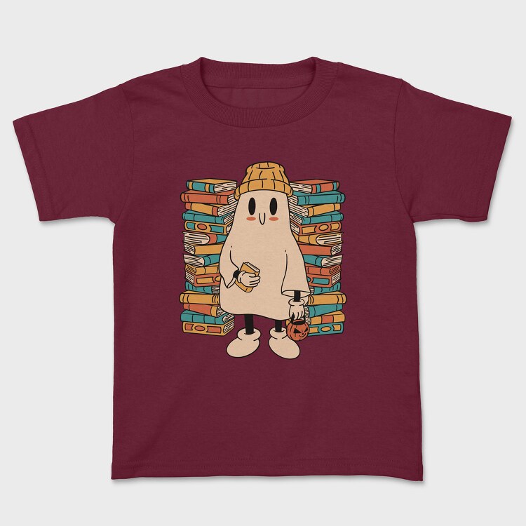 Tricou Copii, Books Cute Ghost