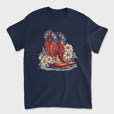 Boots Flowers, Tricou Barbati (Unisex)